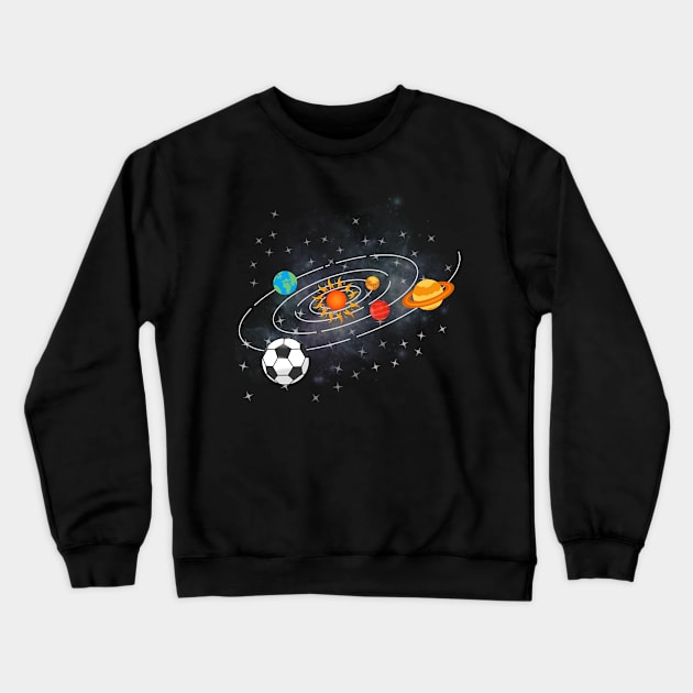 Planet Soccer Crewneck Sweatshirt by EvolvedandLovingIt